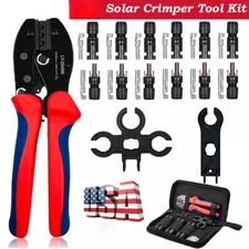 Solar Crimping Tools Solar Panel PV Cable Connectors Wire Crimper Plier 14-10AWG