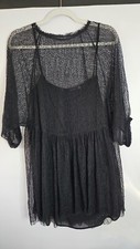 Black Zara Mesh Dress Size M