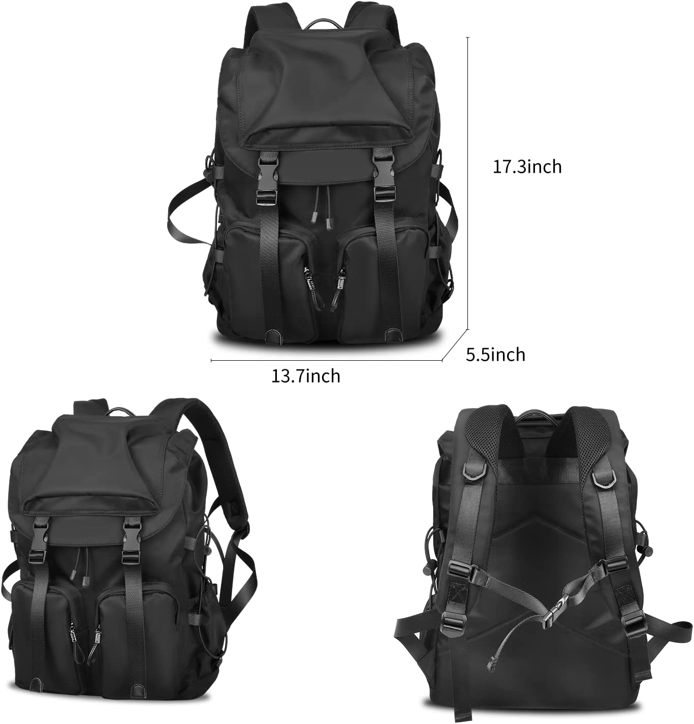 Vintage Laptop Backpack for Men & Women, 30L Water Resistant College