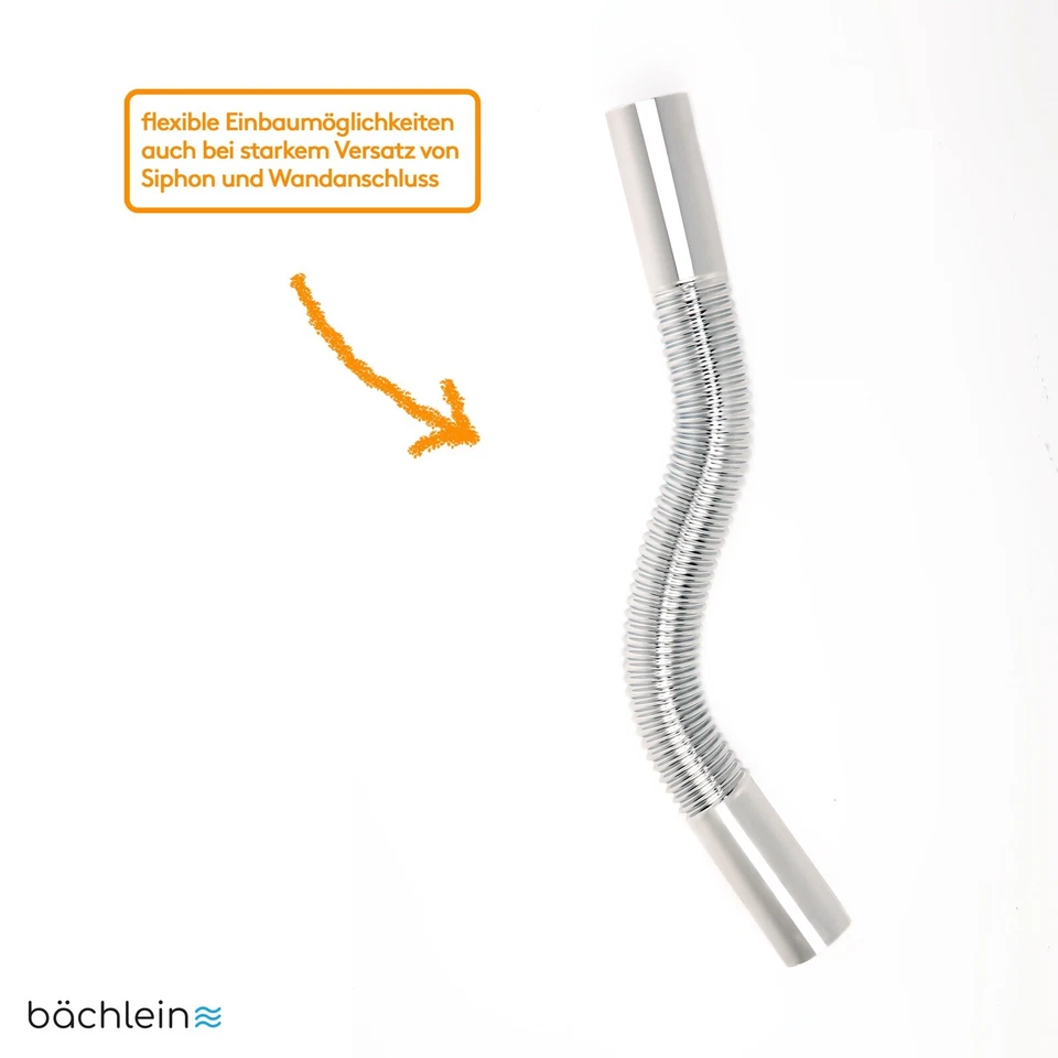 Bächlein flexibles Siphon Wandrohr für Design Siphon oder Tassensiphon - Bild 3 von 3
