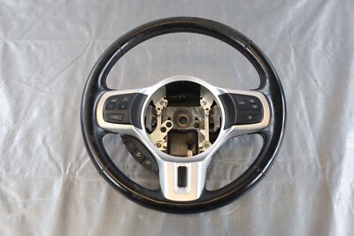 2008 MITSUBISHI LANCER EVOLUTION X MR OEM LEATHER STEERING WHEEL *TEAR* #635