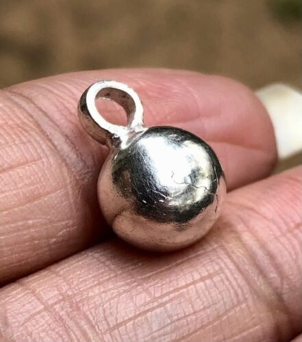 Colgante de bola de plata maciza religiosa hindú de plata pura 999, 5,4 g,... - Imagen 1 de 8