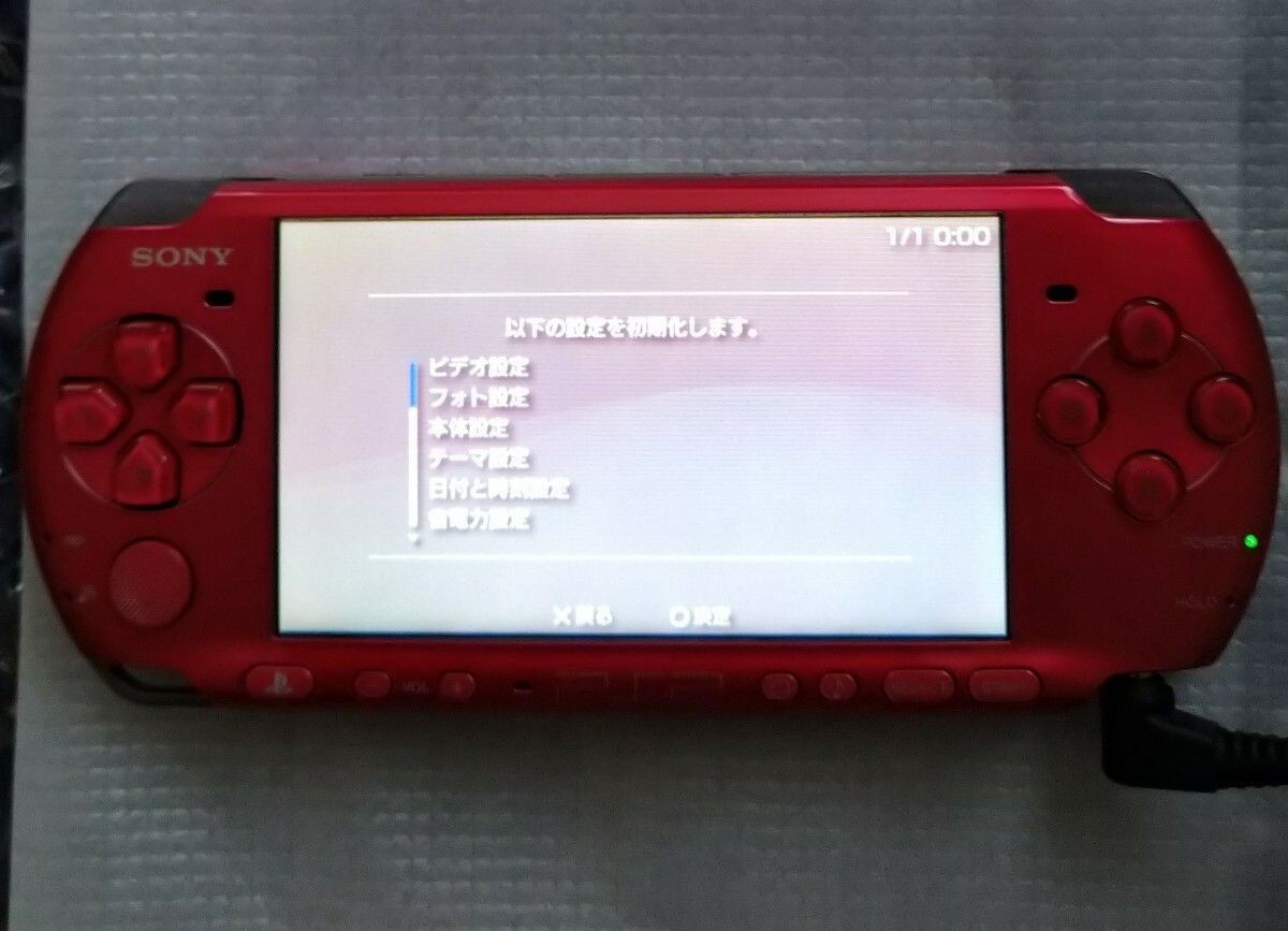 PSP3000 RR RADIANT RED プレイステーションポータブル SONY PSP Playstation Portable Radiant Red PSP - 3000 RR