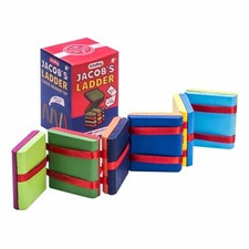 Schylling Colored Wooden Jacob's Ladder JLB Classic Toy, Wood, Optical Illusion