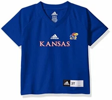 NCAA Kansas Jayhawks 4-7 Outerstuff Player Performance Short Sleeve Tee, Team...
