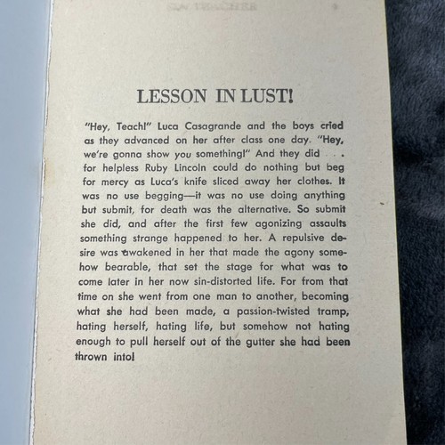 Vintage Pulp Sleaze Paperback GGA Sin Teacher Tony Calvano 1962 Nightstand Book - Picture 4 of 7