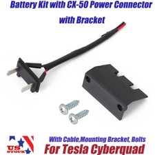 For Tesla Cyberquad Kids Battery Kit with CX-50 Power Connector with Bracket Kit