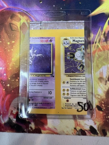 Pokemon Uncut Sheet NFC Miscut Error Haunter Magneton Fossil Cards
