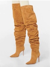 Over the Knee Slouchy Suede Boots size 6