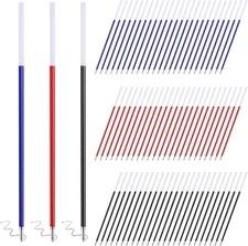 JANYUN 75 Pieces Ballpoint Pen Refills,Replaceable Ink Pen Refills for Epoxy Res