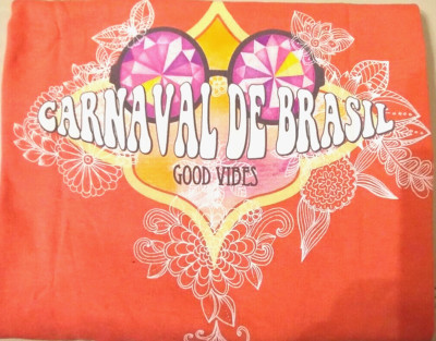 Damen  Shirt ''  Carnaval De Brasil '' Good Vibes Gr. M  Neu