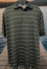 Champion Golf Men's X-Large Polo Shirt Black White Short Sleeve  B7-13