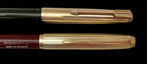 Merz & Krell Senator 1950s + burgundy / gold mechanical pencil, Parker 51 style - Foto 11 di 17