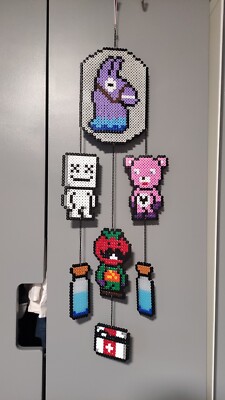 Perler Beads Designs Fortnite HANDMADE Fortnite Themed Hama Bead