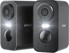 ieGeek Outdoor Wireless Security Camera Home 2K WiFi Battery CCTV System Alarm