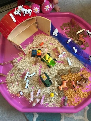 Small Mixing Tray Strong Plastic Tuff Spot Kids Messy Play Concrete/Compost PINK - Picture 3 of 10