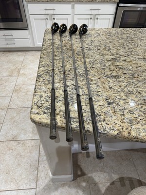 Golf Clubs Jack Burke Woods 1,3,4,5 True Temper Jet Step R Shaft RH Frank Hickey