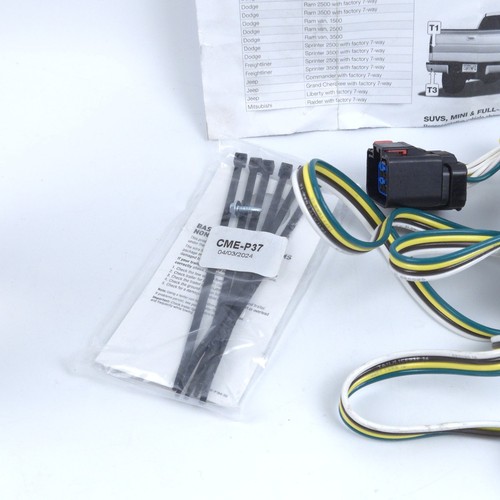 Curt 55381 Vehicle-Side Custom 4-Pin Trailer Wiring Harness; Select Chrysler - Picture 3 of 3
