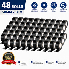 48 Heavy Duty Gaffer Cloth Duct Tape &ndash; 50mm x 50m Rolls