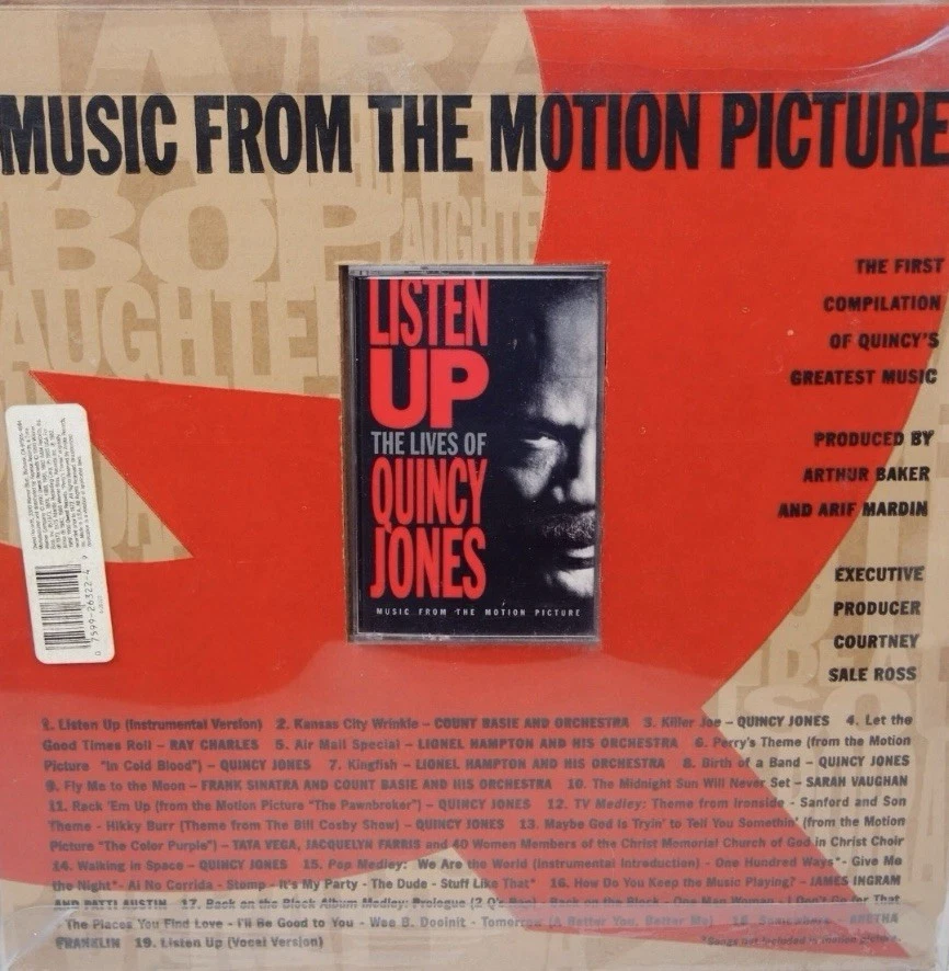 LISTEN UP The Lives of Quincy Jones (Cassette, Book, Movie Poster) - Image 2 of 2