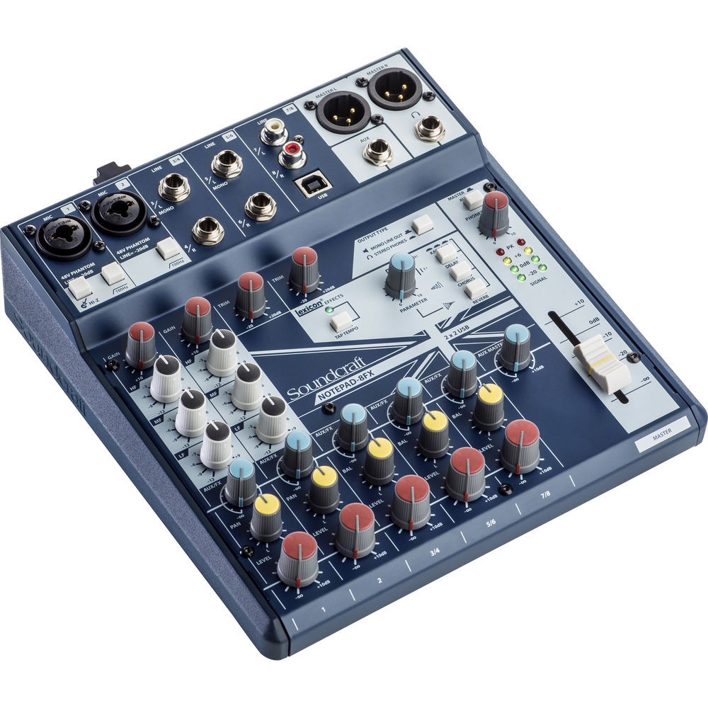 Soundcraft　Notepad 8FX Notepad-8FX | Soundcraft - Professional Audio Mixers | English (US)