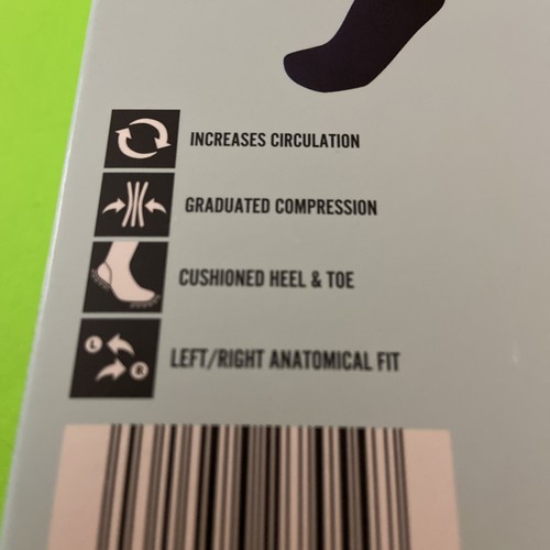 NEW! Crane Black Compression Socks / Medium - Picture 2 of 5