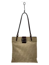 FENDI Zucca Print Tote Bag BEG All-Over Print
