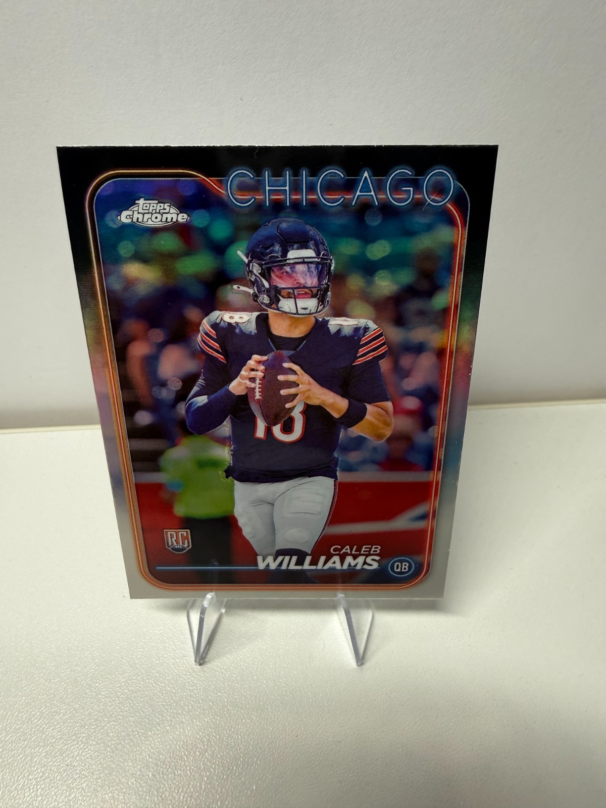 Caleb Williams 2024 Topps Chrome Refractor RC #202 Bears