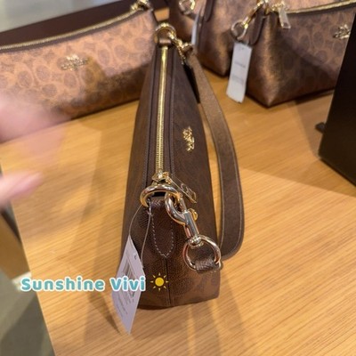 NWT Coach Charlotte Shoulder Bag In Signature Canvas CCL40, IM