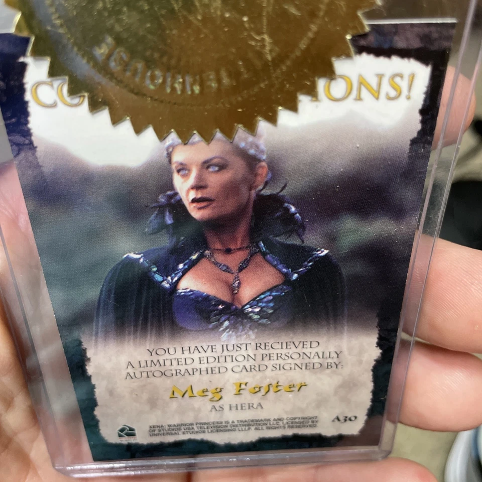 XENA MEG FOSTER AS HERA (A30) EXCLUSIVE AUTOGRAPH CARD - 2003 - Image 3 of 4