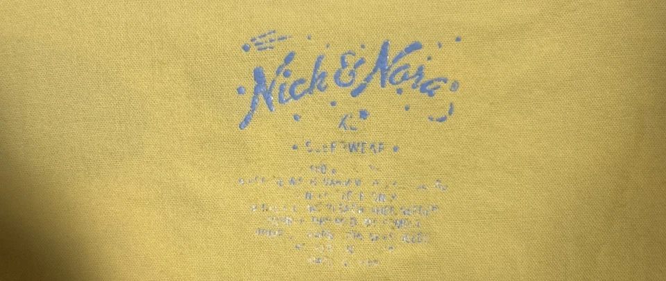 NICK & NORA винтажный корова прыгнул через Луну пижамы s Топ и брюки XL - Изображение 2 из 4