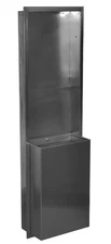 Tork 309051 H1 System Recessed Frame and Waste Receptacle Stainless Steel 56"