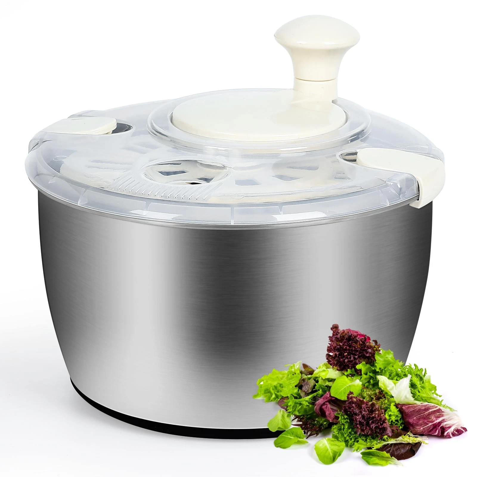 5Qt Stainless steel Salad Spinner, lettuce spinners,salad spinner BPA-Free sm...
Opens in a new wind