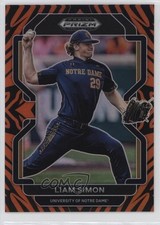 2022 Panini Prizm Draft Picks Tiger Stripes Prizm /99 Liam Simon #PDP166 uk2