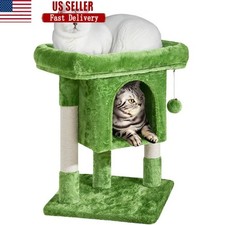 Multifunctional Cat Tree Condo W/ Plush Perch Scratching Posts Small Cats New