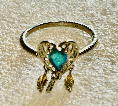 Fragrant Jewels Heart Dream Catcher Ring Size 9