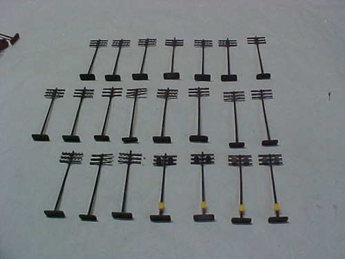 Ho Scale Telephone Poles For Train Set Layout Scenery ( A )