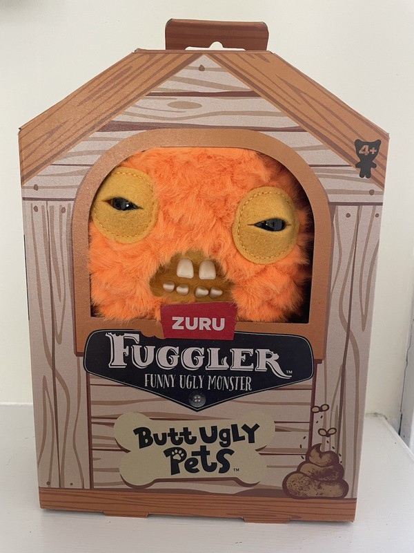 Fuggler Butt Ugly Pets Funny Monster Cod Father Fish ZURU 9" Plush New in Box