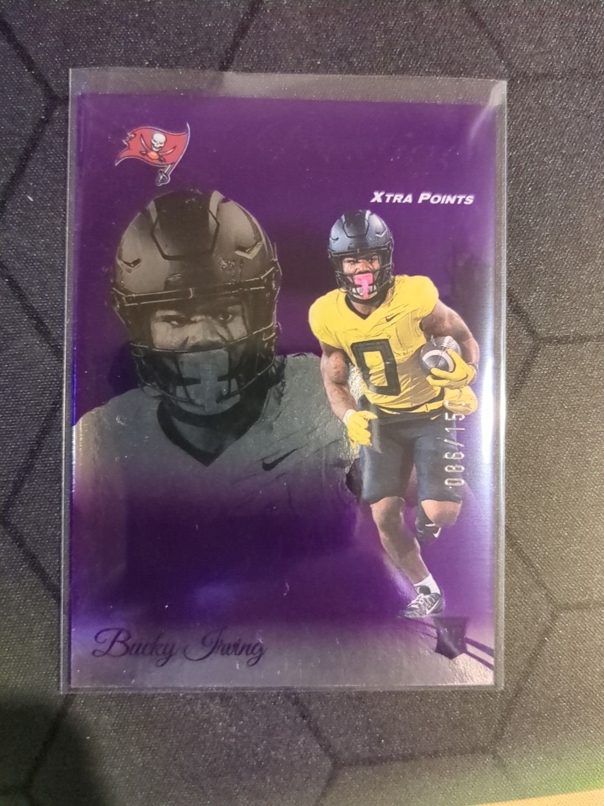 Bucky Irving 2024 Panini Prestige Xtra Points #379 Rookie Purple Foil /150