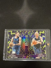 2024-25 Panini Donruss Optical Illusions Jason Kidd, Luka Dončić #1 Purple Prizm