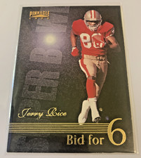 Jerry Rice 1996 Pinnacle Bid For 6 #190 San Francisco 49ers