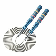 Steel Wire Speed Skipping Rope, Double Bearing, Adjustable, Exam, Contest