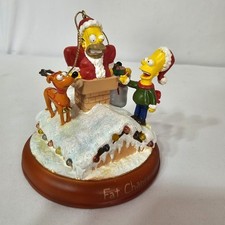 The Simpsons Fat Chance Illuminated Christmas Ornament 2002 Bradford Exchange