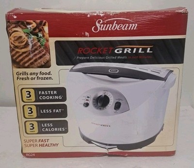Sunbeam Rocket Grill Indoor with 24 Grilling Pouches  RG24  Brand NEW 