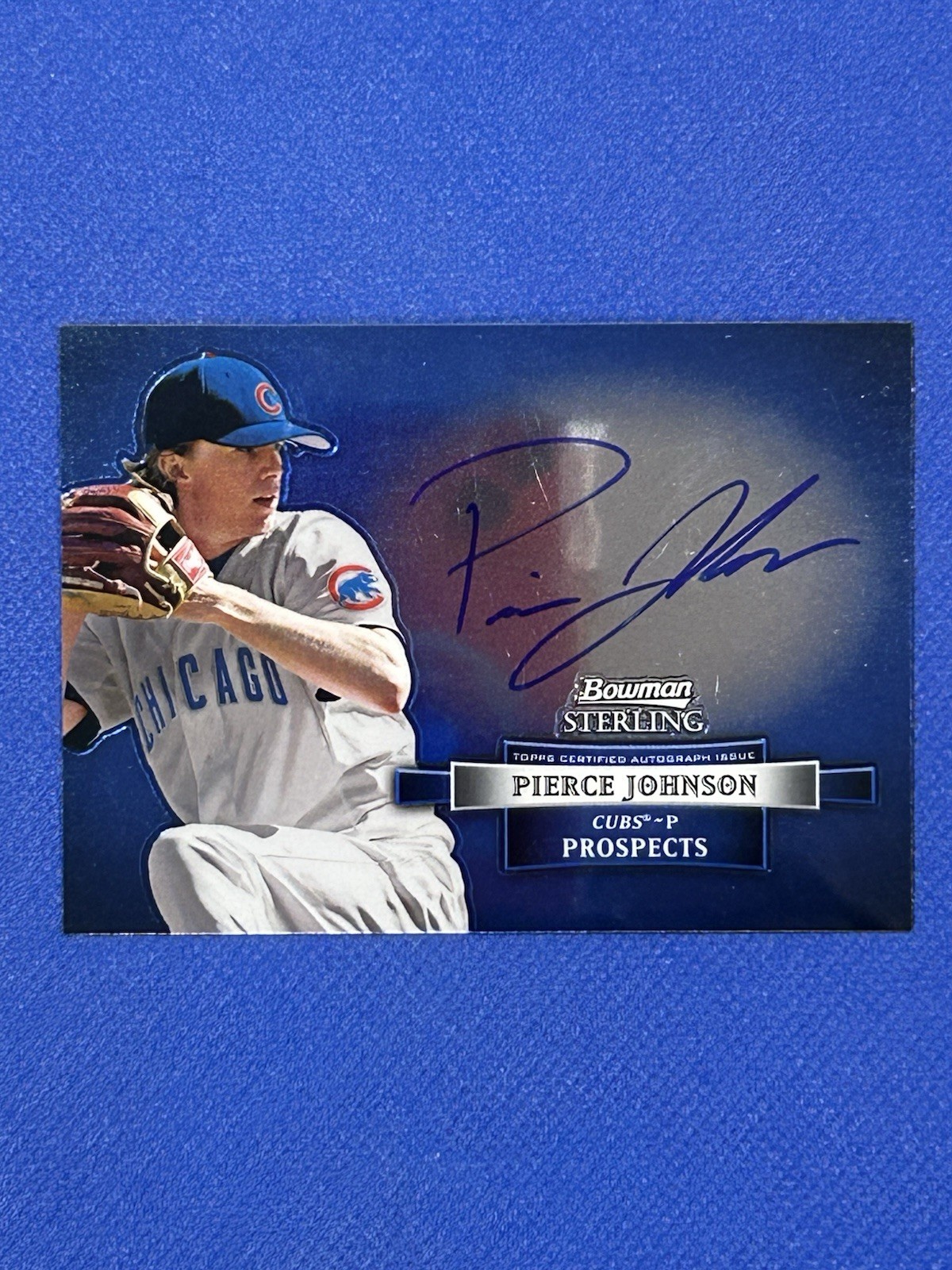 2012 Bowman Sterling Prospect Pierce Johnson #BSAP-PJ Auto autograph H’