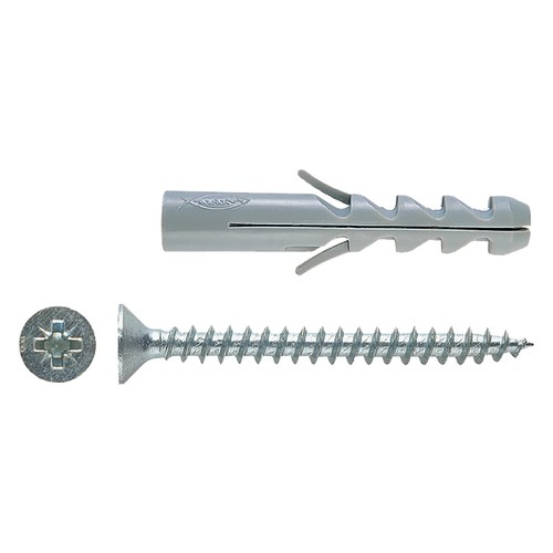 TASSELLO NYLON CON VITE 'SV' S6V Ø   6 x 30 - vite 4,5x40 mm- 100 pezzi  - FI... - Foto 1 di 1