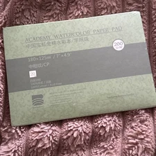Watercolour Paper Pad Baohong 20shits 180*125 mm 200g/m Medium grain 100% cotton