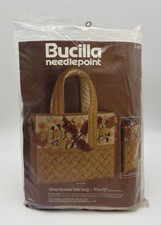 Bucilla Needlepoint Kit 4181 "Dried Flowers Tote Bag"  Sealed/New