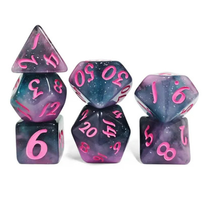   Dream Orchid Dice Set | RPG DnD Dungeons Dragons AD&D Pathfinder d20