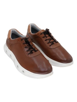 Reactivate U-Throat Full Grain Leather Lace-Up Sneakers Brown Size 12M